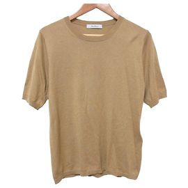 Max Mara Silk Cashmere Short Sleeve Knit Brown Other