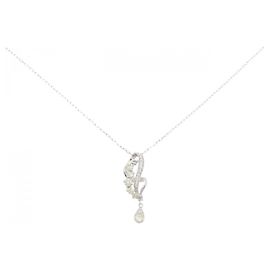 Autre Marque Collar de diamante Au750 Plata