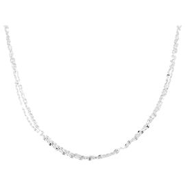 Autre Marque Collar de oro blanco Au750 Plata
