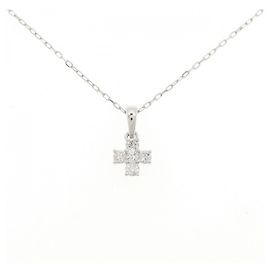 Autre Marque Au750 Diamant Halskette Silber