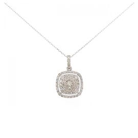 Autre Marque Collana in oro bianco Au750 e diamanti Argento