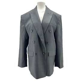 Autre Marque RONNY KOBO Grey Wool Blazer XS Grey