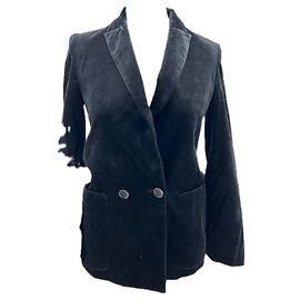Zadig & Voltaire Samtblazer Schwarz Schwarz