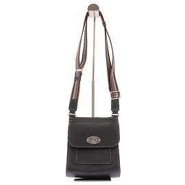 Paul Smith Black leather messenger bag Black