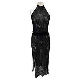 Autre Marque GIMAGUAS Schwarzes langes Kleid Schwarz