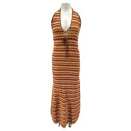 Faithfull the Brand Langes Strickkleid in Orange Orange