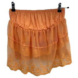 Falda de algodón naranja Free People Naranja