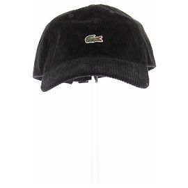 Gorra Lacoste de terciopelo negro Negro
