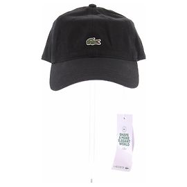 Boné Lacoste preto de algodão Preto