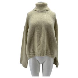Anine Bing Pullover de gola alta creme Bege
