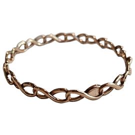 Tiffany & Co. Pulseira Infinity em Metal Rubedo Rosa