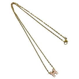 Hermès Collar HERMES Mini Pop H Rosa Dorado
