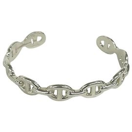 Hermès Bracciale rigido Enchainée Hermes Argento