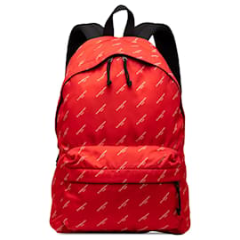 Balenciaga Red Nylon Explorer Backpack Red