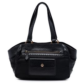 Prada Black Berlino Trimmed Tessuto Shoulder Bag Black