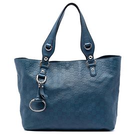 Gucci Blue Guccissima Icon Bit Tote Blue Other