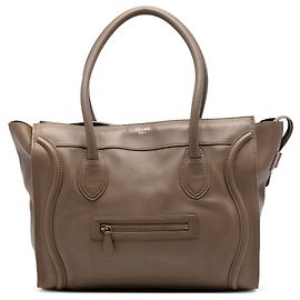 Céline Tote de couro marrom Celine Marrom Taupe