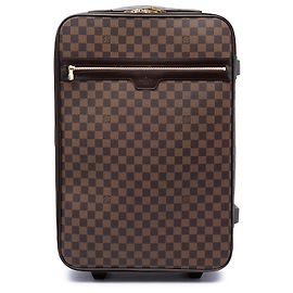 Louis Vuitton Marrom Damier Ebene Pegase 55 Marrom