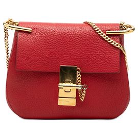 Chloé Borsa a tracolla Drew in pelle rossa mini Rosso