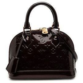 Louis Vuitton Alma BB en cuir Monogram Vernis violet Violet