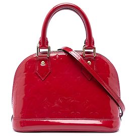 Louis Vuitton Alma BB Monogram Vernis Rojo Roja
