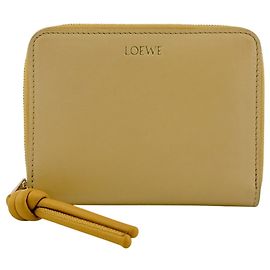 Loewe Knot Compact Zip Wallet Yellow