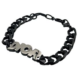 Pulsera rígida de metal negro Christian Dior B1611HOMMT Negro