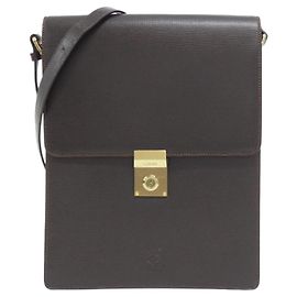 Bolsa de ombro em couro marrom Loewe Marrom