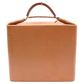 Hermès RARE VINTAGE HERMES 1958 WASCHTÄSCHCHEN VANITY BARENIA LEDER Kamel