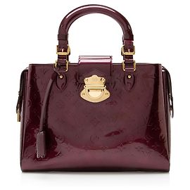 Borsa Louis Vuitton Monogram Vernis Melrose Avenue Rosso