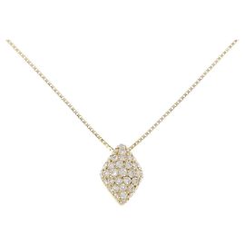 Autre Marque Collier en diamant Au750 Doré