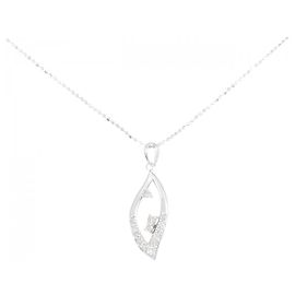 Autre Marque Au750 Diamant Halskette Silber