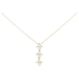 Autre Marque Collier en diamant Au750 Doré