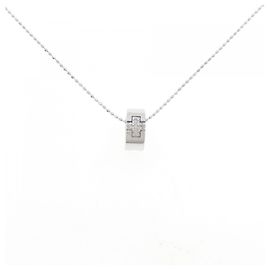 Autre Marque K18WG Diamant Halskette Silber