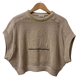 Top de punto Brunello Cucinelli Beige
