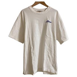 Autre Marque Camiseta de algodón atmos Message Logo Blanco