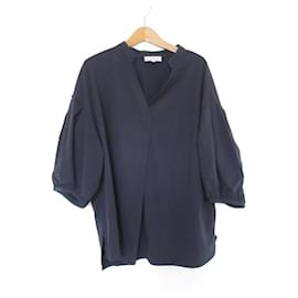 Mackintosh Kurzarm-Bluse Blau Marineblau