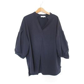 Mackintosh Short Sleeve Blouse Blue Navy blue