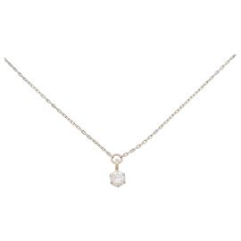 Autre Marque Colar de ouro Au750 e diamantes Rosa