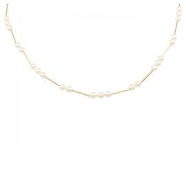 Autre Marque Collier en perles d'eau douce Au750 Doré