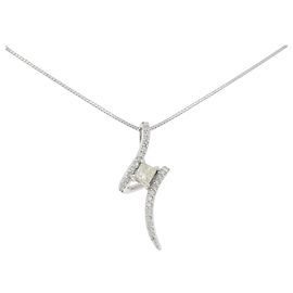 Autre Marque Collar de Diamante PT900 PT850 Plata