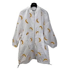 Thom Browne Bomberjacke mit Bananenprint - Weiß Weiß Gelb