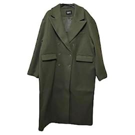 Autre Marque ONLY Manteau long croisé vert Vert