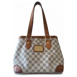Louis Vuitton Hamstead PM Damier Azur Blanc Damier ebène