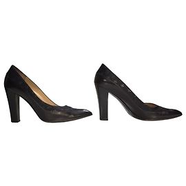 Louis Vuitton Escarpins Monogram Satin Mini Lin - Couro Preto 39 Preto