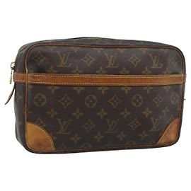 LOUIS VUITTON Monogram Compiegne 28 Clutch Bag M51845 LV Auth 185083 Monogramm