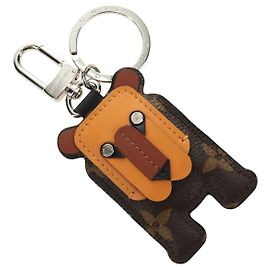 LOUIS VUITTON Monogram Porte Cles Animal Tiger Bag Charm MP1996 LV Auth 184681M Monogramma