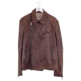 Fendi Brown Leather Jacket Brown