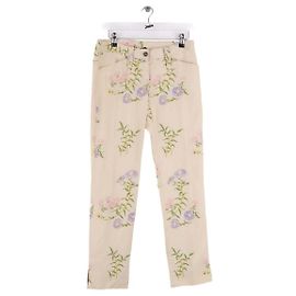Dolce & Gabbana Beige gerade Hose Beige