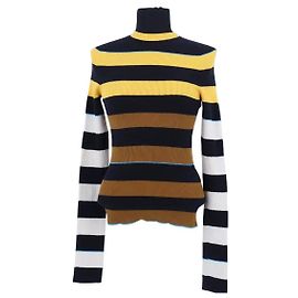 Victoria Beckham Mehrfarbiger Baumwollpullover Mehrfarben